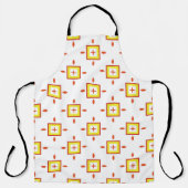Seamless pattern with squares Abstract background エプロン (正面)