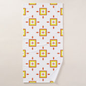 Seamless pattern with squares Abstract background バスタオル (バスタオル)