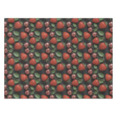 Seamless Pattern with Strawberries and Cherries テーブルクロス (正面(横))