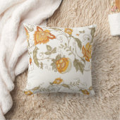 Seamless pattern with stylized ornamental flowers  クッション (ブランケット)