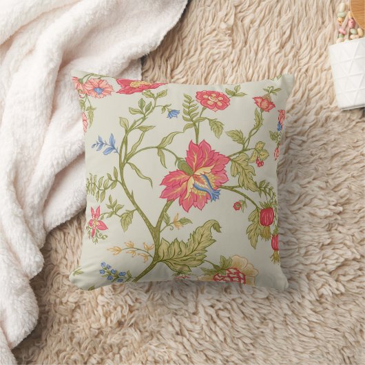 Seamless pattern with stylized ornamental flowers  クッション (ブランケット)