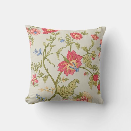 Seamless pattern with stylized ornamental flowers  クッション (正面)