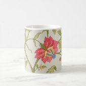 Seamless pattern with stylized ornamental flowers コーヒーマグカップ (中央)