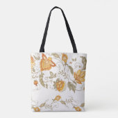 Seamless pattern with stylized ornamental flowers トートバッグ (裏面)