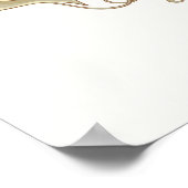 Seamless pattern with stylized ornamental flowers  ポスター (角)