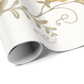 Seamless pattern with stylized ornamental flowers  ラッピングペーパー (ロールコーナー)