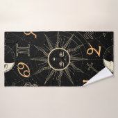 Seamless pattern with the Horoscope circle with Zo バスタオル (バスタオル)