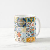 Seamless pattern with with Portuguese tiles. illus コーヒーマグカップ (正面右)