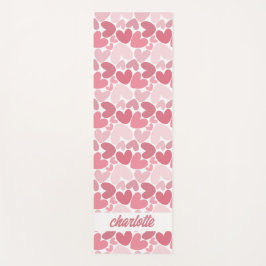 Seamless Pink Hearts Pattern Yoga Mat – Romantic  ヨガマット