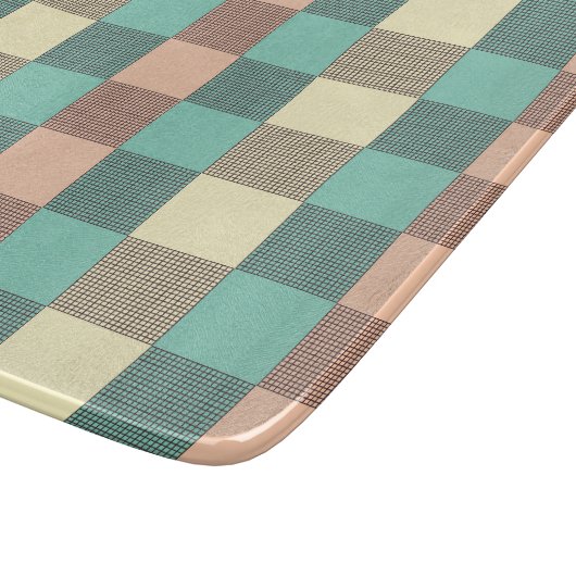 Seamless plaid pattern   カッティングボード (角)