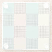 Seamless plaid pattern   ガラスコースター (裏面)