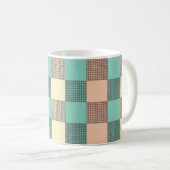 Seamless plaid pattern   コーヒーマグカップ (正面右)