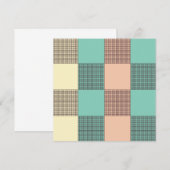 Seamless plaid pattern   サンキューカード (正面/裏面)