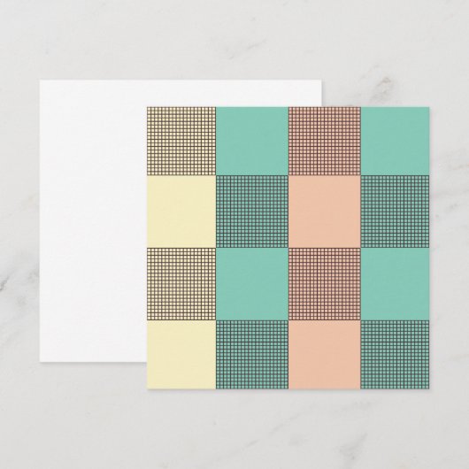 Seamless plaid pattern   サンキューカード (正面/裏面)