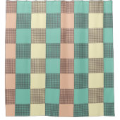 Seamless plaid pattern   シャワーカーテン (正面)