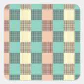 Seamless plaid pattern   スクエアシール (正面)