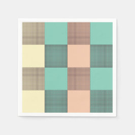 Seamless plaid pattern   スタンダードカクテルナプキン
