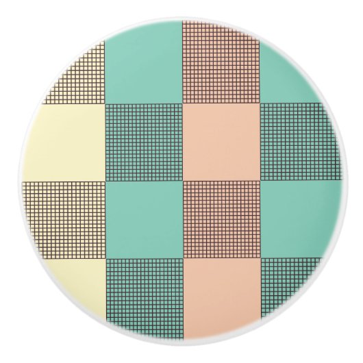 Seamless plaid pattern   セラミックノブ (正面)