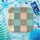 Seamless plaid pattern   ペーパープレート (パーティー)