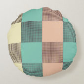 Seamless plaid pattern   ラウンドクッション (裏面)