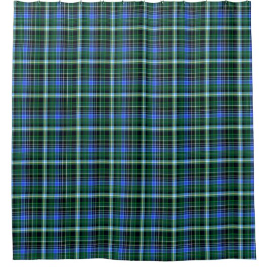 Seamless plaid pattern. Fabric pattern. Texturebac シャワーカーテン (正面)