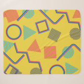 Seamless Pop Art Pattern. Abstract Colorful Textur シェルパブランケット (正面(横))