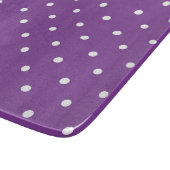 Seamless purple background polka dot pattern  カッティングボード (角)