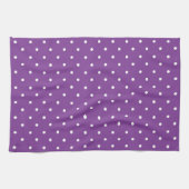 Seamless purple background polka dot pattern  キッチンタオル (横)