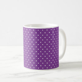 Seamless purple background polka dot pattern  コーヒーマグカップ