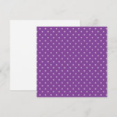Seamless purple background polka dot pattern  サンキューカード (正面/裏面)