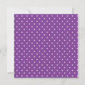 Seamless purple background polka dot pattern  サンキューカード (正面)