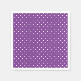 Seamless purple background polka dot pattern  スタンダードカクテルナプキン