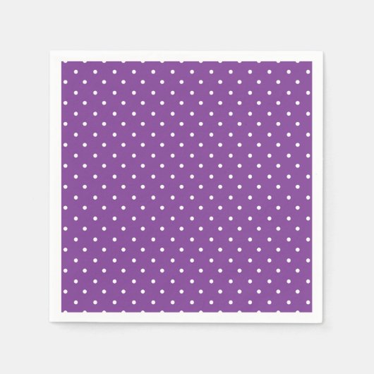 Seamless purple background polka dot pattern  スタンダードカクテルナプキン (正面)