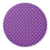 Seamless purple background polka dot pattern  セラミックノブ (正面)