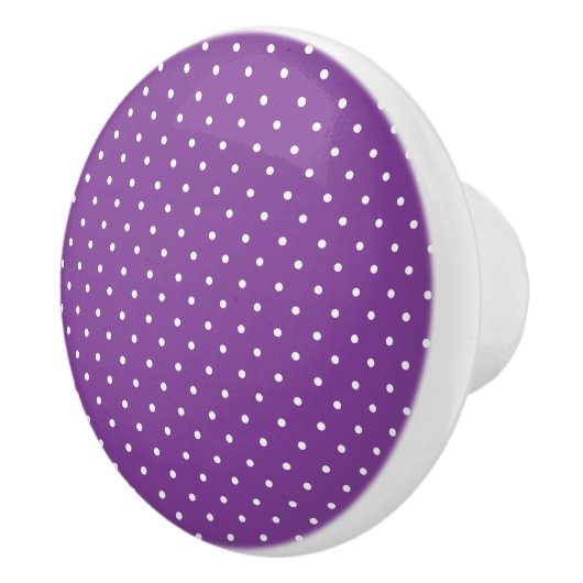 Seamless purple background polka dot pattern  セラミックノブ (右)