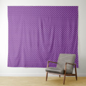Seamless purple background polka dot pattern  タペストリー (インサイチュ(横))