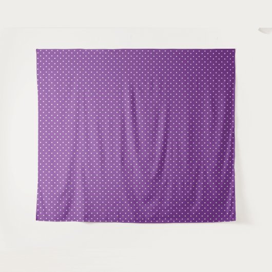 Seamless purple background polka dot pattern  タペストリー (正面(横))