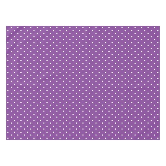 Seamless purple background polka dot pattern  テーブルクロス (正面(横))