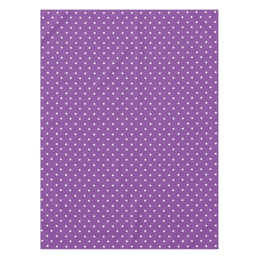 Seamless purple background polka dot pattern  テーブルクロス (正面)