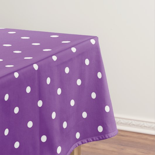 Seamless purple background polka dot pattern  テーブルクロス (インサイチュ)
