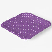 Seamless purple background polka dot pattern  ペーパープレート (傾斜あり)