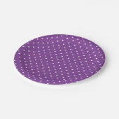 Seamless purple background polka dot pattern  ペーパープレート (アングル)
