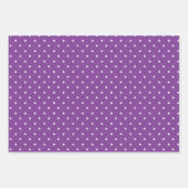 Seamless purple background polka dot pattern  ラッピングペーパーシート (正面)
