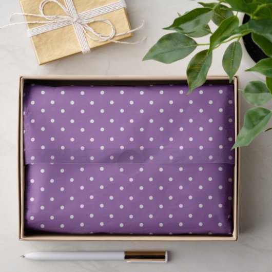 Seamless purple background polka dot pattern  薄葉紙 (ギフト)