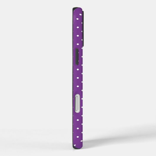 Seamless purple background polka dot pattern  Case-Mate iPhoneケース (裏面 / 右)