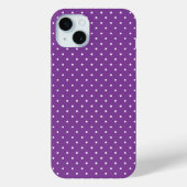 Seamless purple background polka dot pattern  Case-Mate iPhoneケース (裏面)