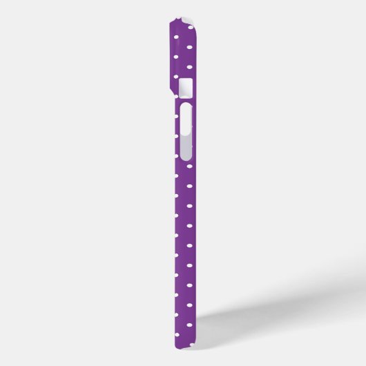 Seamless purple background polka dot pattern  Case-Mate iPhoneケース (裏面 / 左)
