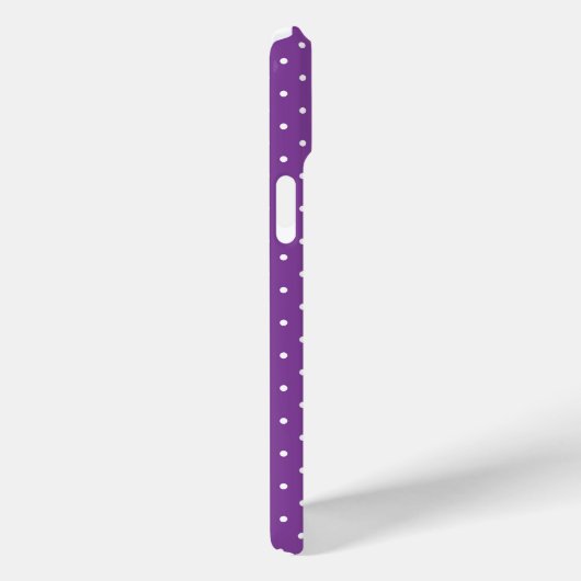 Seamless purple background polka dot pattern  Case-Mate iPhoneケース (裏面 / 右)