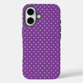 Seamless purple background polka dot pattern  Case-Mate iPhoneケース (裏面)