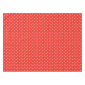 Seamless red background polka dot pattern テーブルクロス (正面(横))